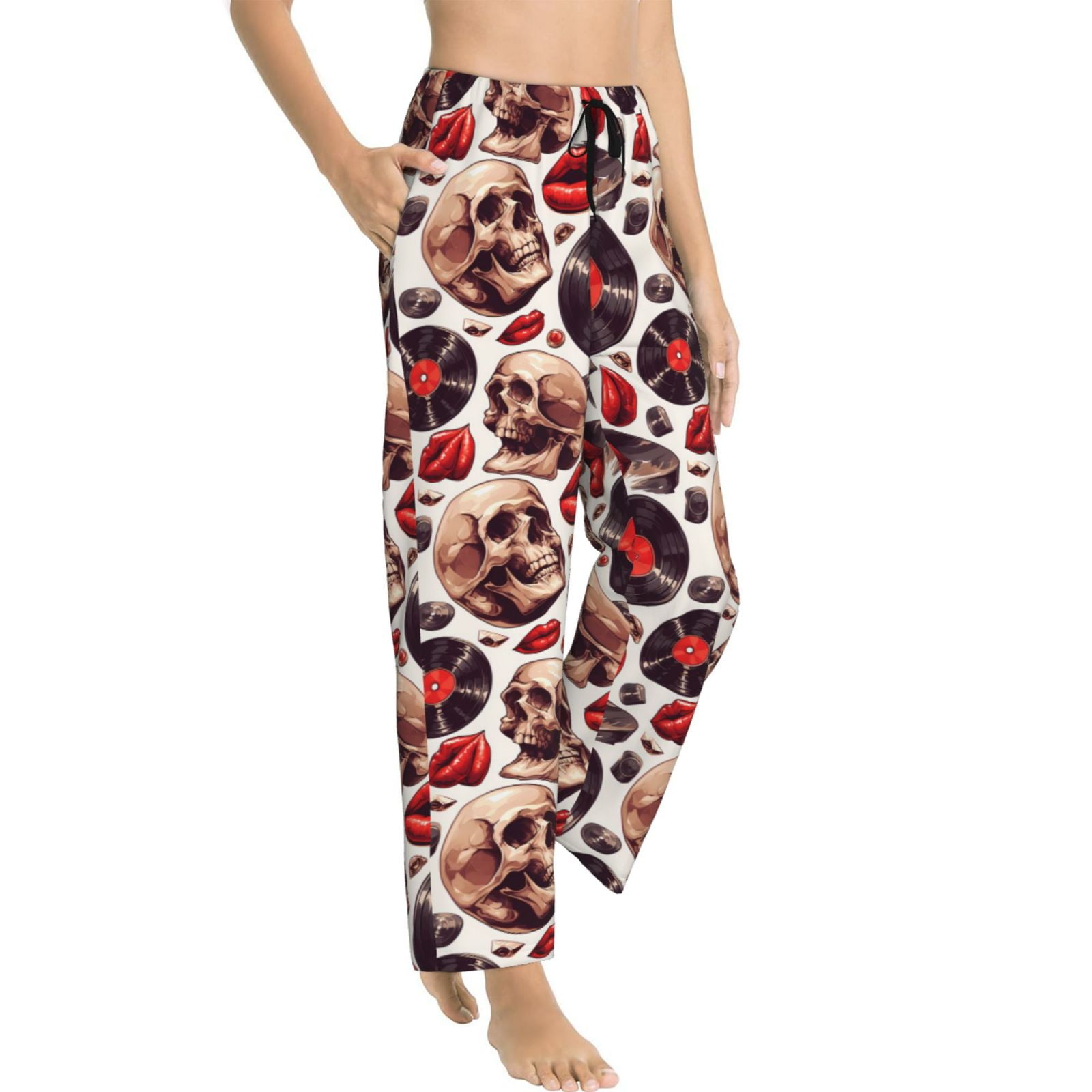 YELLOW LAUGHING SKULL UNISEX LOUNGE PANTS