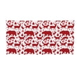 thumbnail image 1 of Picia red plaid Moose Bunny bear Pattern Party Banner, Festive Decoration, Holiday Banner, Celebration Decor, Event Banner, Reusable Party Banner-Small, 1 of 8