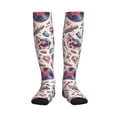 thumbnail image 1 of Picia rock Skull record Retro Printed Sports Compression Socks - 15-20mmHg Graduated Compression, High-Performance Soft and Breathable Socks for Men and Women, 1 of 5