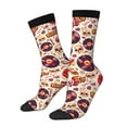 thumbnail image 1 of Picia rock music Skull record Print Athletic Socks for Men & Women – Cushioned Moisture-Wicking Crew Socks for Sports, Running, and Training, Soft & Breathable Size 5-11, 1 of 6