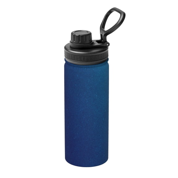 Picia teal blue Pattern Water Bottle 18 oz Stainless Steel Insulated Bottles With Handle Leak Proof Gym Sport Water Jug BPA-free insulated kettle For Men Women Adults