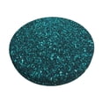 thumbnail image 1 of Picia teal sparkling Pattern Round Stool Covers Comfy Seat Covers Stretch Removable Washable Chair Slipcover Round Bar Chair Cushion Cover-14 inch, 1 of 7
