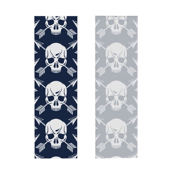 Picia white arrow Skull Pattern Cooling Towels (40"x12") Cool Towel, Cold Towel, Microfiber Soft Breathable Chilly Ice Towel
