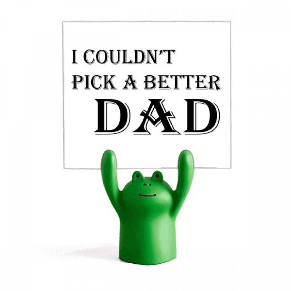 Pick A Better Dad Father's Festival Quote Memo Holder Cartoon Animal Frog Stand Decoration