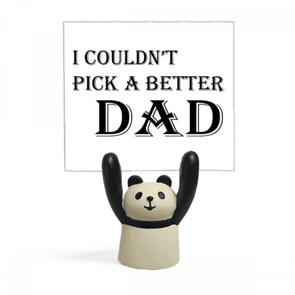 Pick A Better Dad Father's Festival Quote Memo Holder Cartoon Animal Panda Stand Decoration