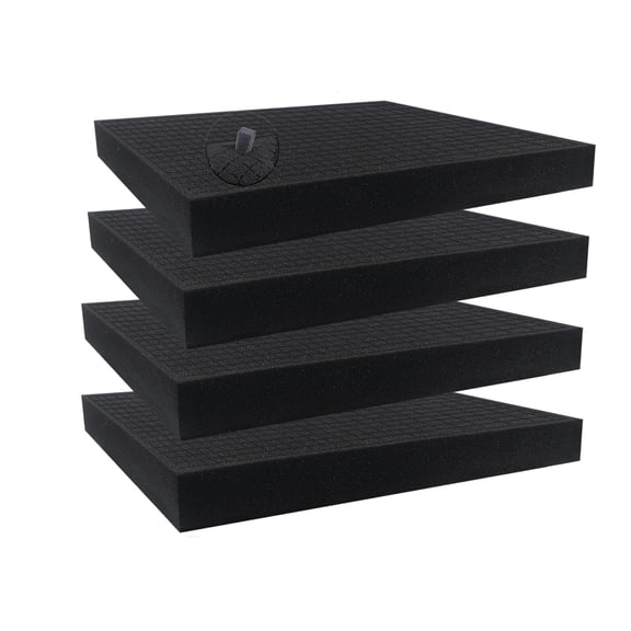 Pick And Pluck Foam Sheets, 16x12x2 Inch, 4 Pack, Protective Case Liner Organizer