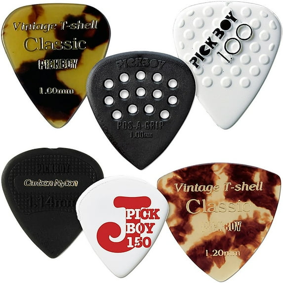 Pick Boy Variety Guitar Pick Pack Medium/Heavy 6 Pack