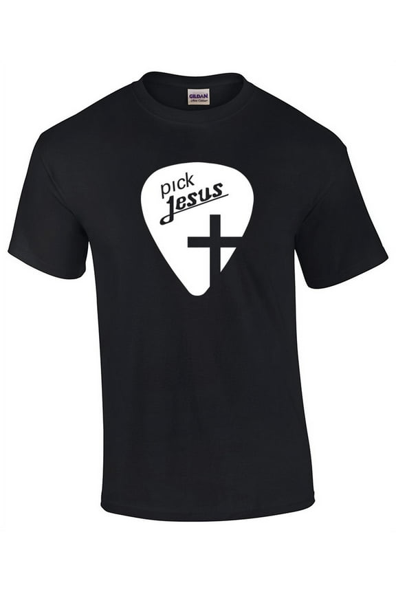 Pick Jesus Christian Short Sleeve T-shirt-Black-5xl