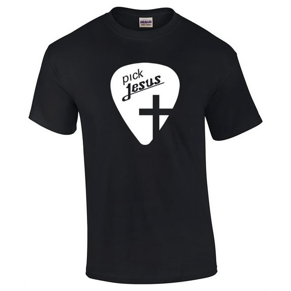 Pick Jesus Christian Short Sleeve T-shirt-Black-Small