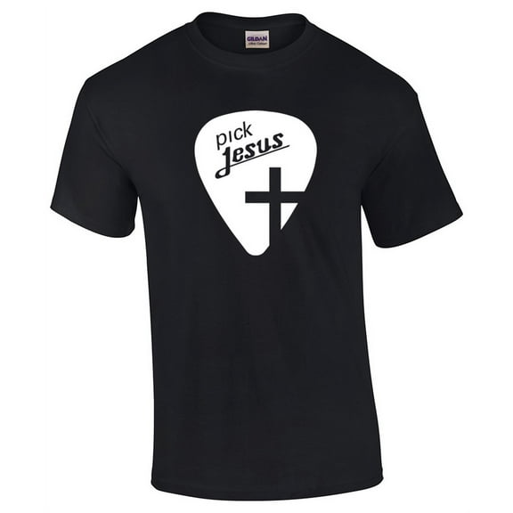 Pick Jesus Christian Short Sleeve T-shirt-Black-Small