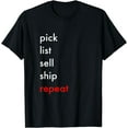 thumbnail image 1 of Pick List Sell Funny Reselling Picking Thrifting T-Shirt, 1 of 4
