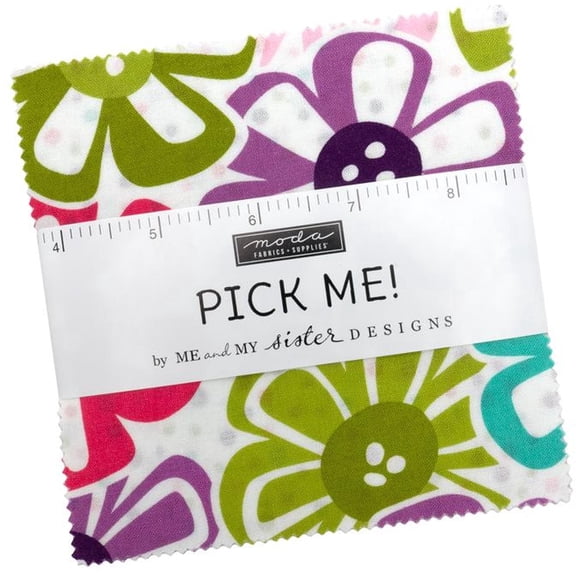Moda Fabrics Pick Me! Charm Pack by Me & My Sister Designs 5-inch Precut Fabric Squares (42 pcs)