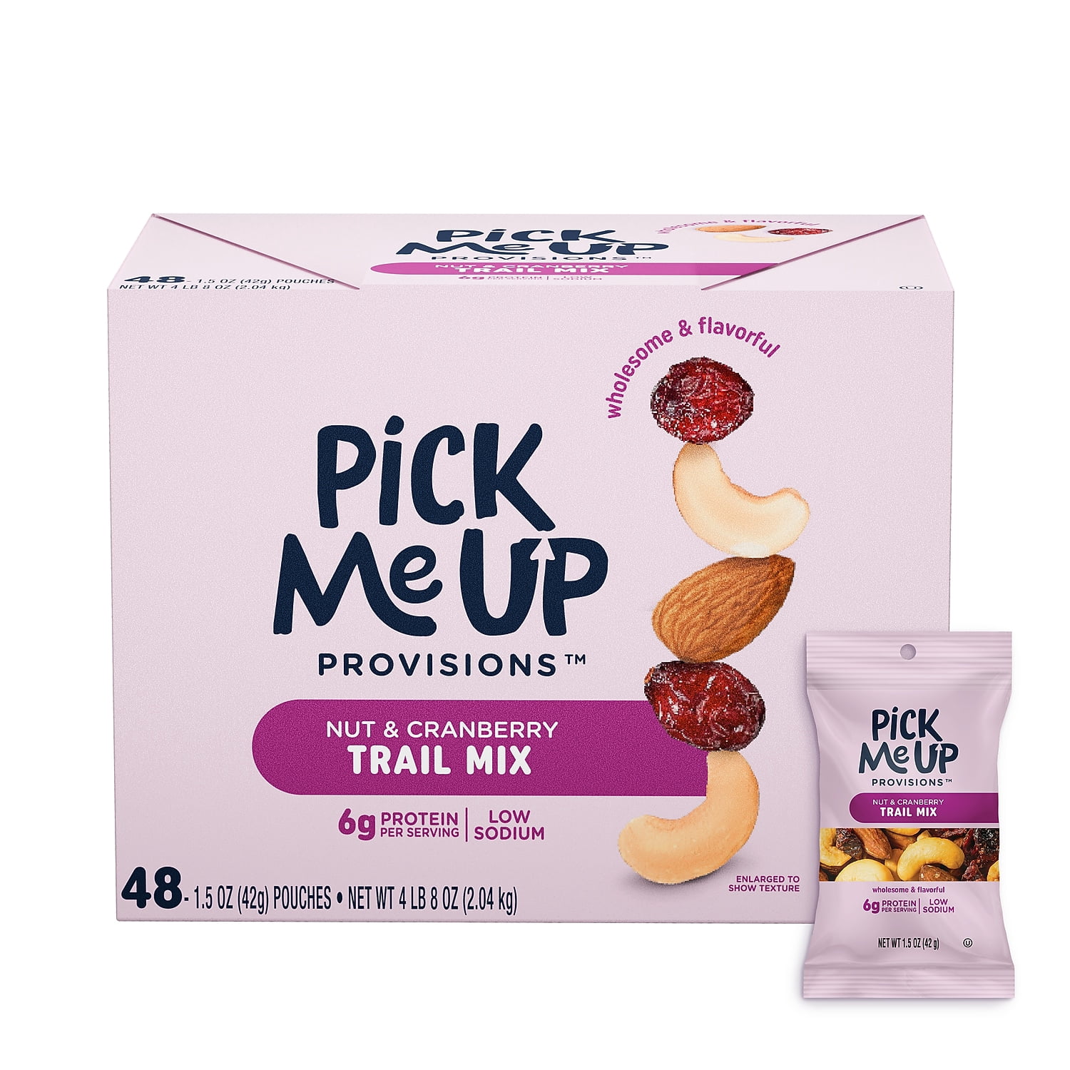 Pick Me Up Provisions Nut & Cranberry Trail Mix 1.5 oz. 48 Bags/Box (PM62798)