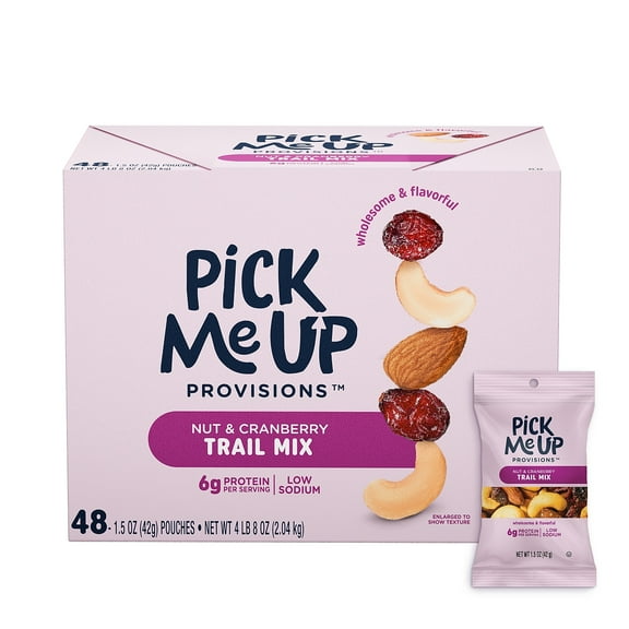 Pick Me Up Provisions Nut & Cranberry Trail Mix 1.5 oz. 48 Bags/Box (PM62798)