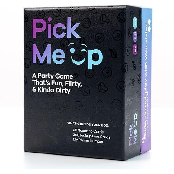 Pick Me Up The Funny, Flirty Party Game - Who Has the Best Pickup Line? - Ages 17+ - Versatile Game for Friends & Couples
