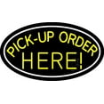 thumbnail image 1 of Pick Up Order Here LED Neon Sign 10 x 24 - inches, Clear Edge Cut Acrylic Backing, with Dimmer - Bright and Premium built indoor LED Neon Sign for Bar decor., 1 of 7
