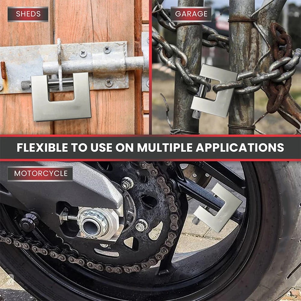 Waterproof 75mm Padlock Heavy Duty Chrome Plated Padlock Hardened Solid