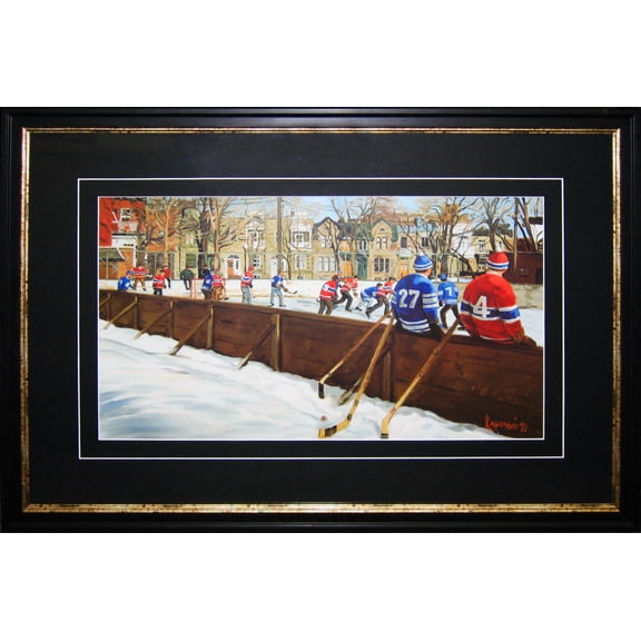 Pick Up Game Framed Print By Michel Lapensee