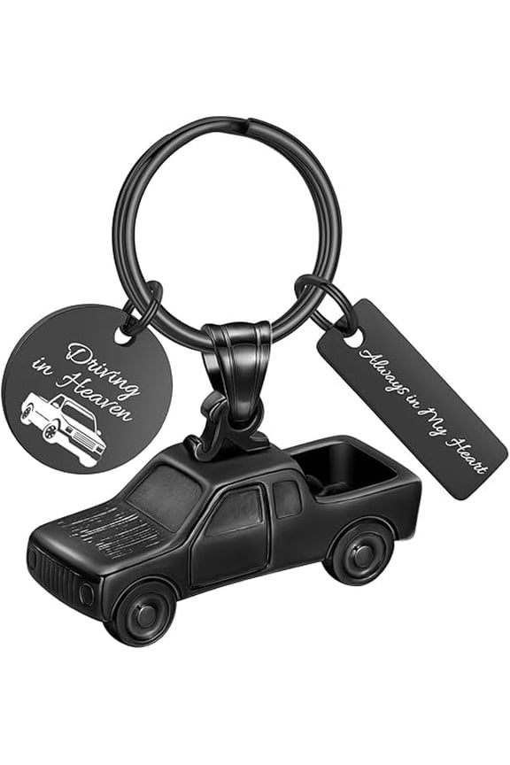 Pick Up Truck / 18 Wheeler Semi Truck / Mini Car / Formula Car Urn Keychain for Ashes Car Cremation Urn Pendant Keepsake Memorial Keychain