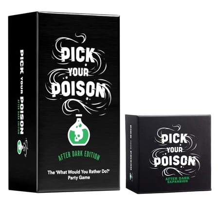 Pick Your Poison Card Game: The What Would You Rather Do? Game - After Dark Edition + Expansion Set