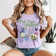 thumbnail image 1 of Pick Your Poison Halloween T-Shirt – Vintage Comfort Colors Spooky Season Tee, 1 of 4