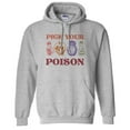 thumbnail image 1 of Pick Your Poison Hoodie Sweatshirt Unisex Small Grey, 1 of 5