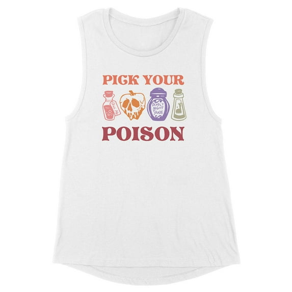 Pick Your Poison Women's Muscle Tank Large White