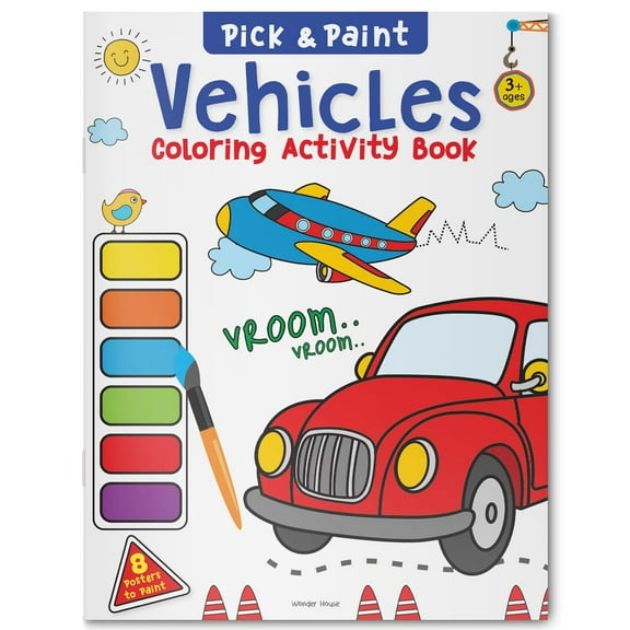 Pick and Paint Coloring Book: Vehicles (Paperback)