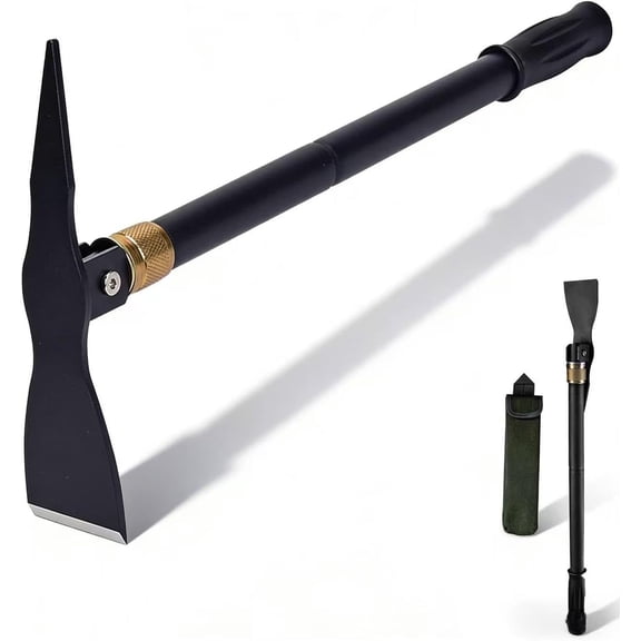 Pickaxe Hoe Weeding Mattock Hoe Survival Hand Pick Axe for Digging Weeding Multi-Function Detachable Camping Tactical Shovel Outdoor Garden Hoe