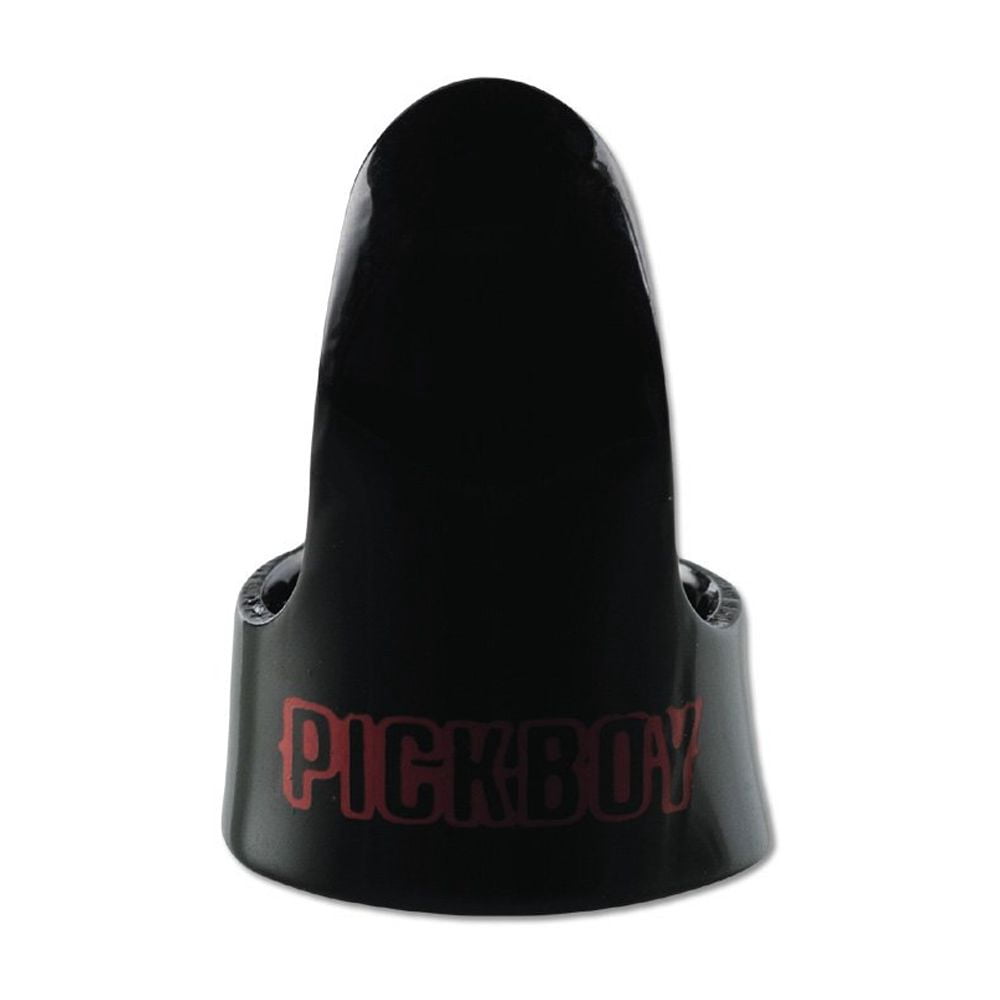 Pickboy Finger pick, Black, Cellulose, 1.20mm, medium, 25 picks