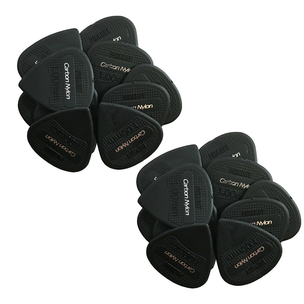 Pickboy Guitar Pick  20 Pack  Carbon  1.0mm  Heavy