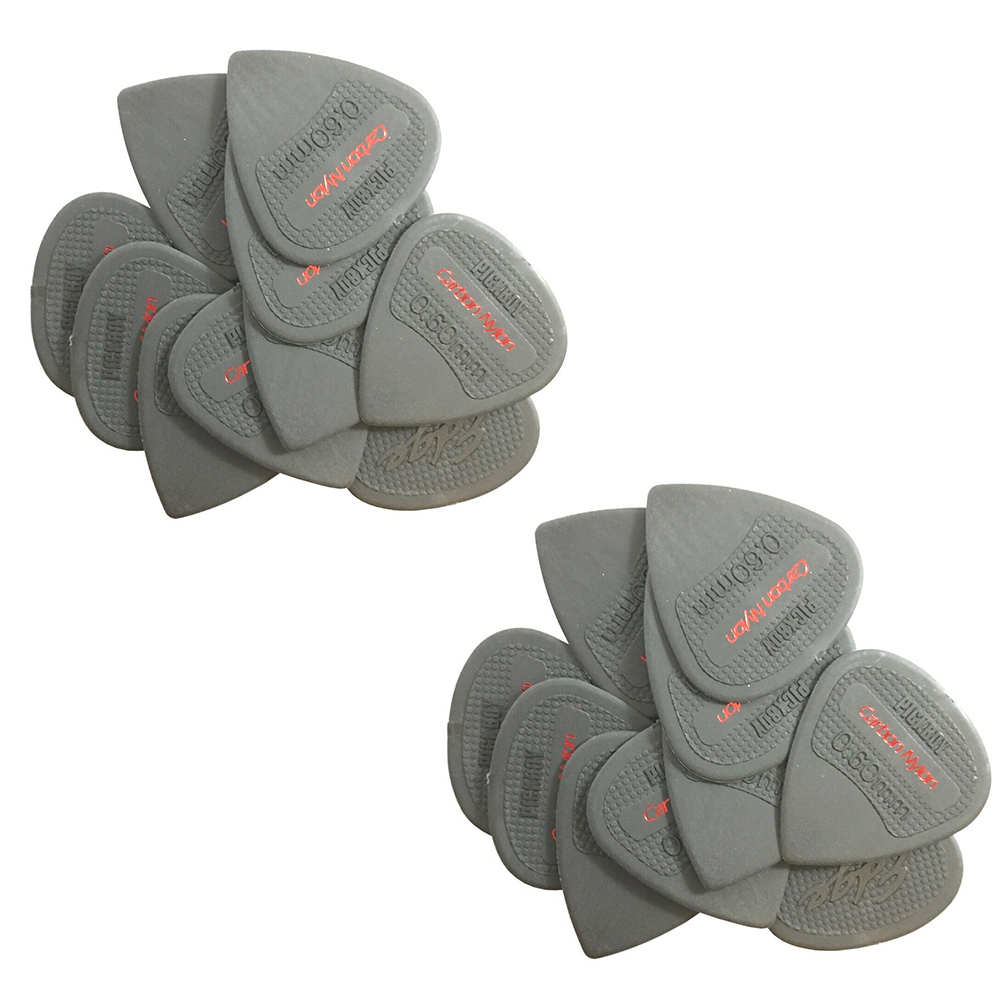 Pickboy Guitar Picks 20 Pack  Carbon / Nylon Guitar Picks  .60mm  Light / Medium