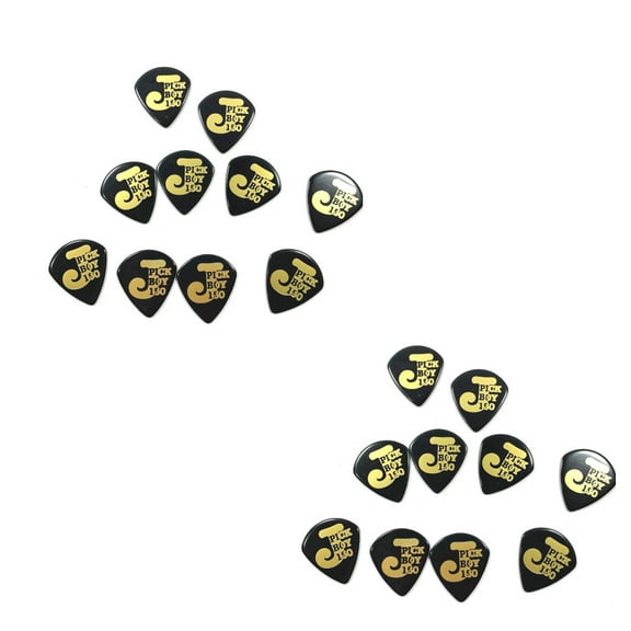 Pickboy Guitar Picks  20 Pack  Celluloid Jazz Size  1.50mm  Extra Heavy