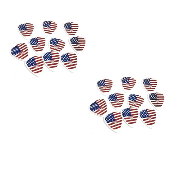 Pickboy Guitar Picks 20 Picks Celltex American Flag USA Picks .75mm