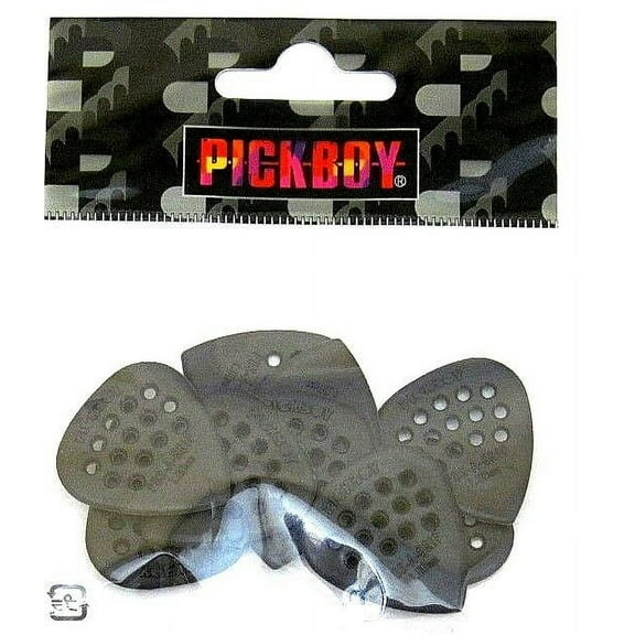 Pickboy Guitar Picks   Pos-a-Grip Polycarbonite  Black  1.0mm  Heavy