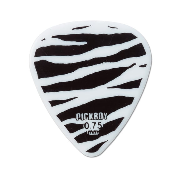 Pickboy Heavy Metal, Zebra Print, Celltex, 0.75mm, 10 picks