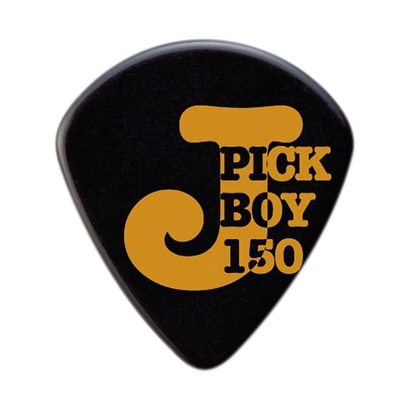 Pickboy J-Pick, Black, Cellulose, 1.50mm, 10 picks