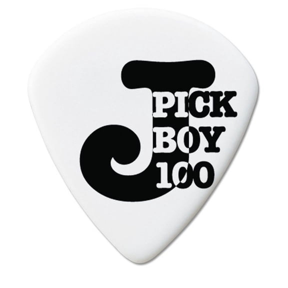 Pickboy J-Pick, White, Cellulose, 1.00mm, 10 picks