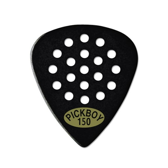 Pickboy Pos-a-Grip, Black, Cellulose, 1.50mm, 10 picks