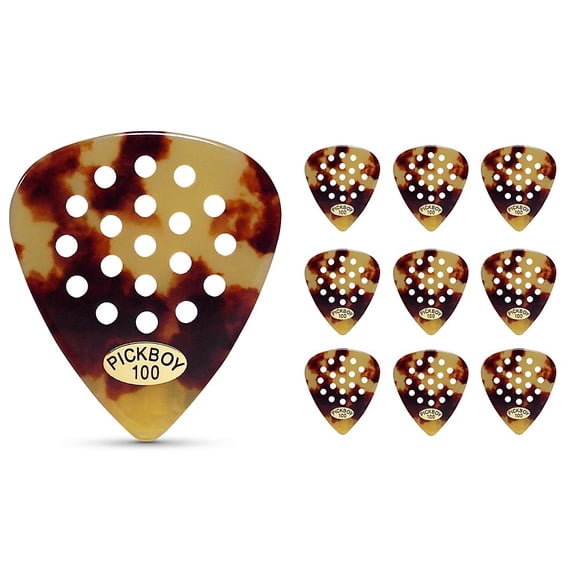 Pickboy Pos-a-Grip, Classic T Shell, Cellulose, 1.00mm, 10 picks