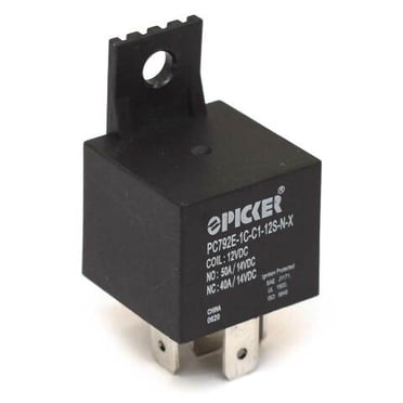 Picker Boat Relay PC792E-1C-C1-12S-N-X - 12VDC, 40A - New Marine Electrical Relay