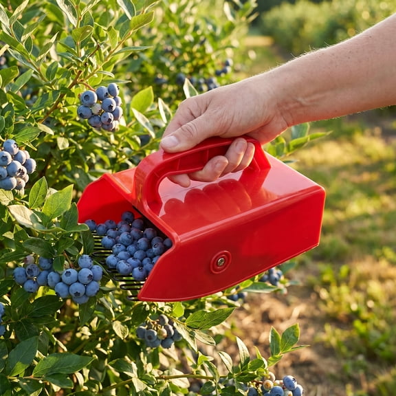Generic Berry Picker Comb, Ergonomic Harvesting Scoop for Blueberry and Huckleberry with Comfort Grip Handle
