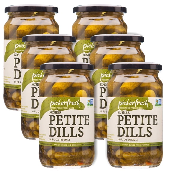 Pickerfresh Dill Pickle Petite 16 oz (Pack Of 6)