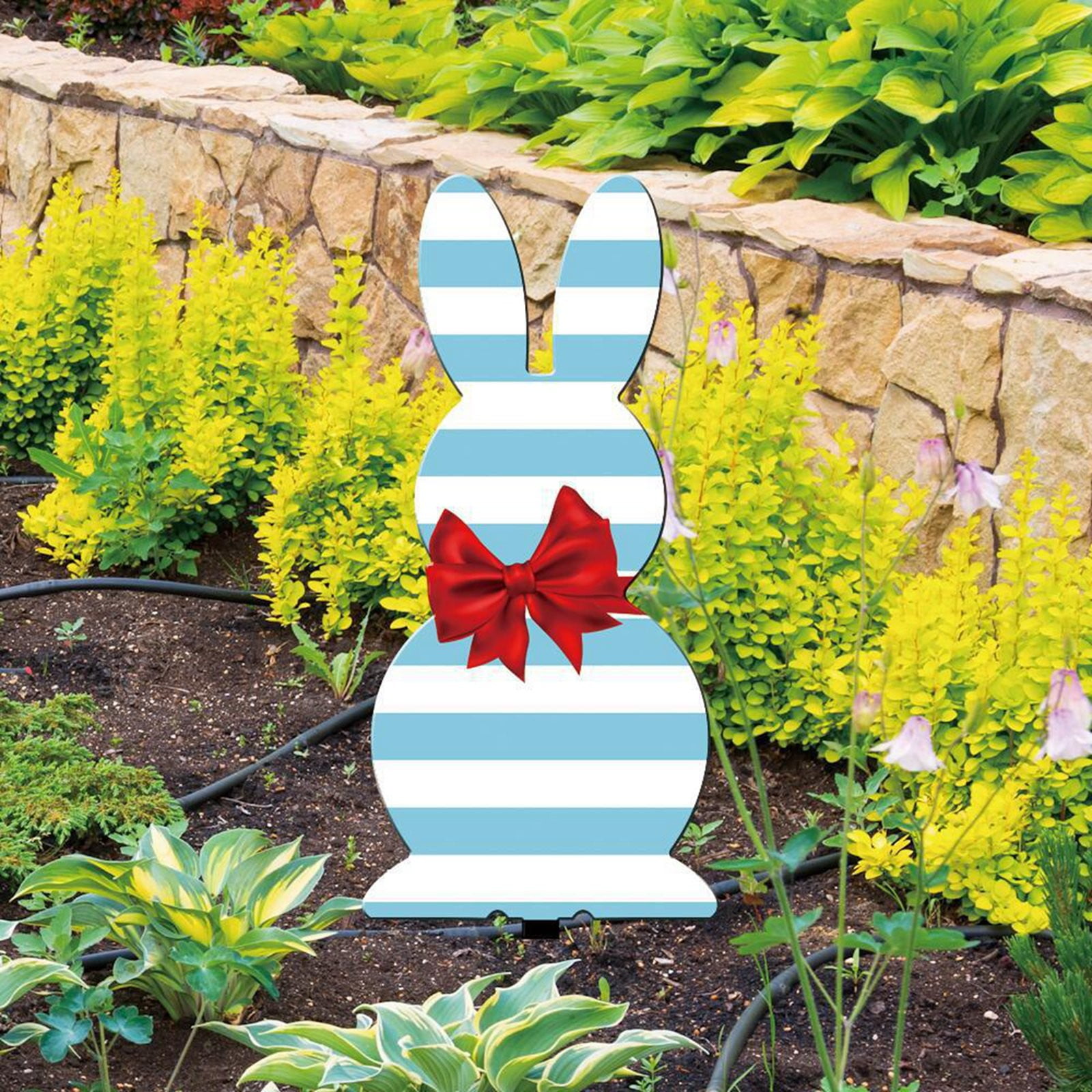 Picket Fence Border Edging Heated Humming Feeder Solar Sign Light