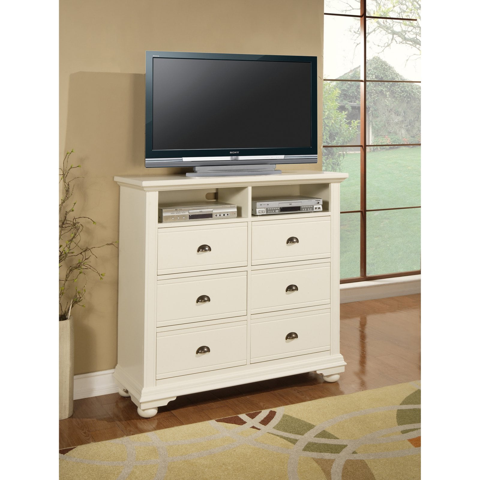 Picket House Addison White TV Stand