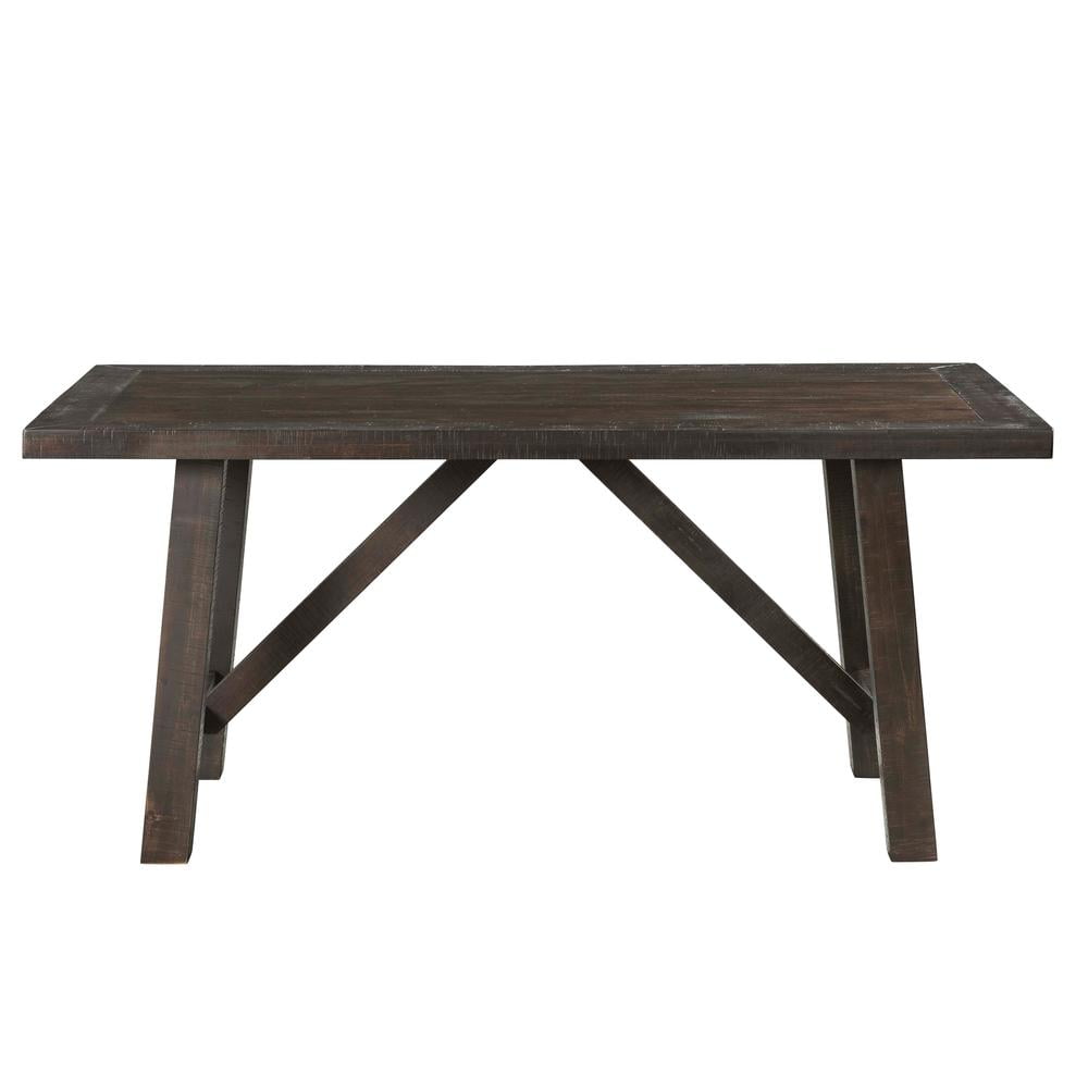 Rustic Gray Oak 5-Piece Dining Set with Upholstered Chairs
