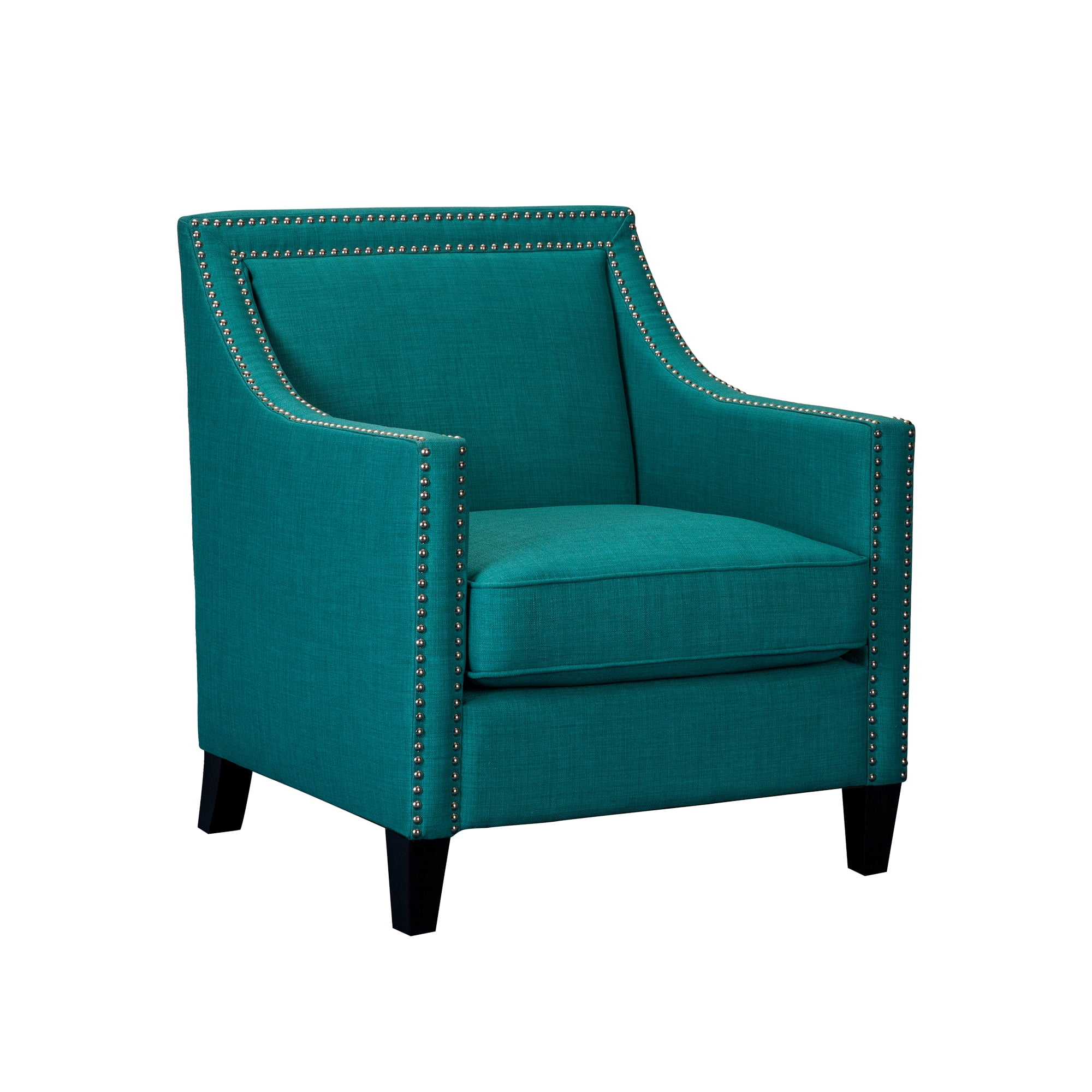 Heirloom Teal Transitional Wood Accent Chair