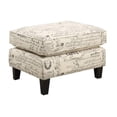 thumbnail image 1 of Picket House Emery Ottoman in French Script, 1 of 4