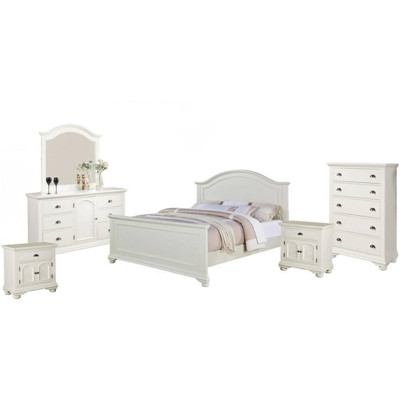 Picket House Furnishings Addison White Panel Bedroom Set, Multiple Sizes and Configurations