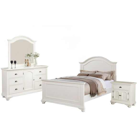 Picket House Furnishings Addison White Panel Bedroom Set, Multiple Sizes and Configurations